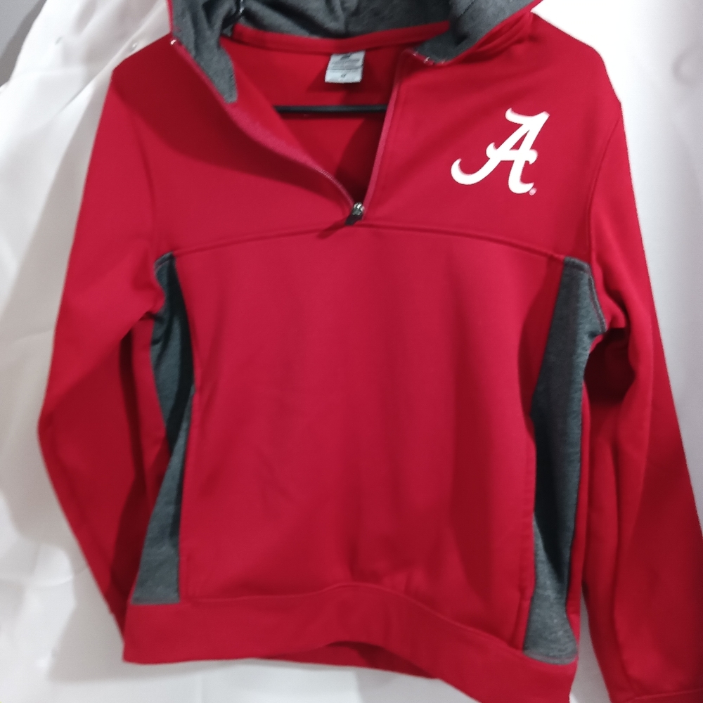 Alabama Crimson Tide Hoodie Fleece Pullover Pockets Colesseum Youth M 12-14